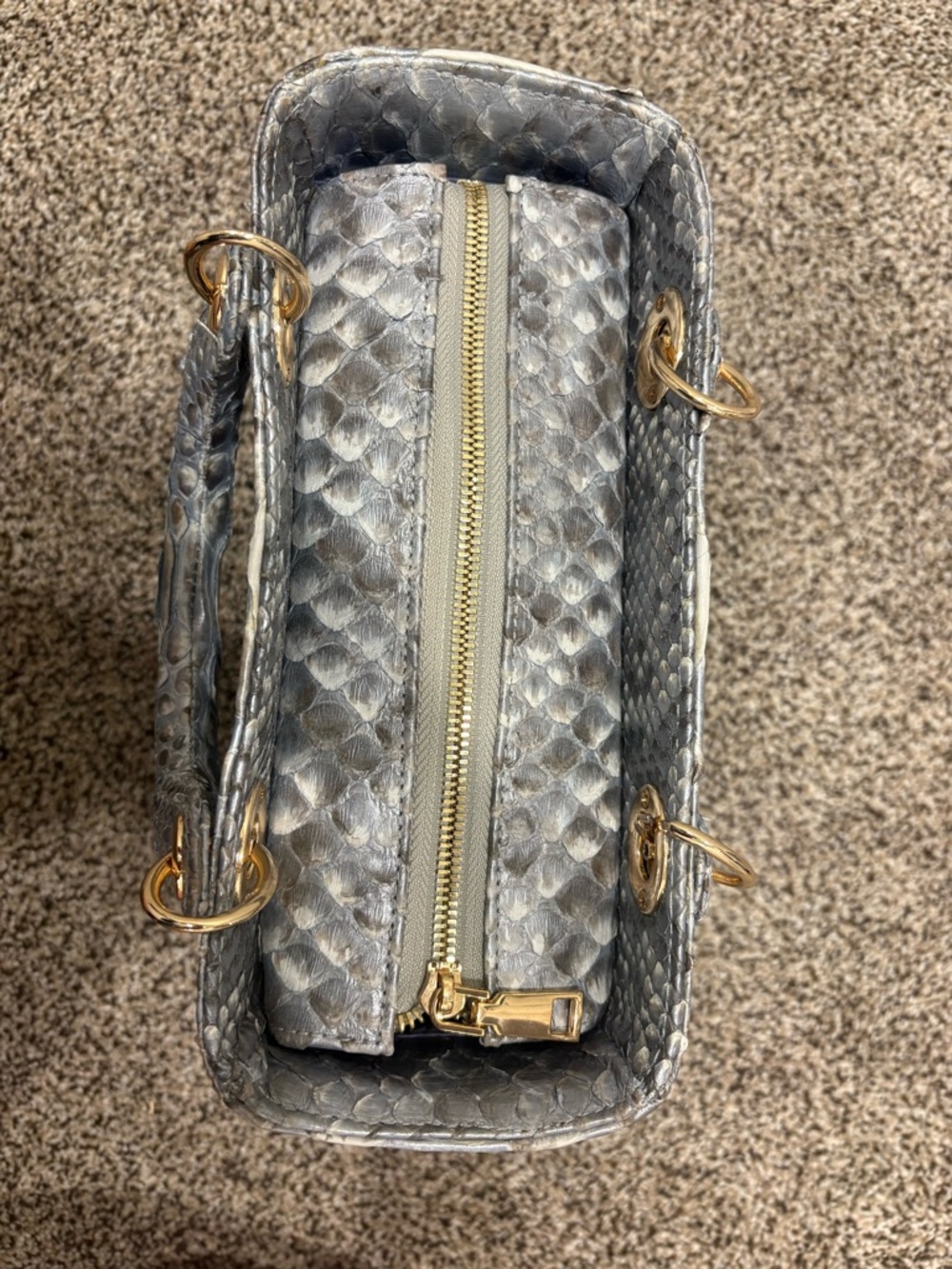 Luxury Genuine Python Tote-Exotic Python - Picture 2 of 8